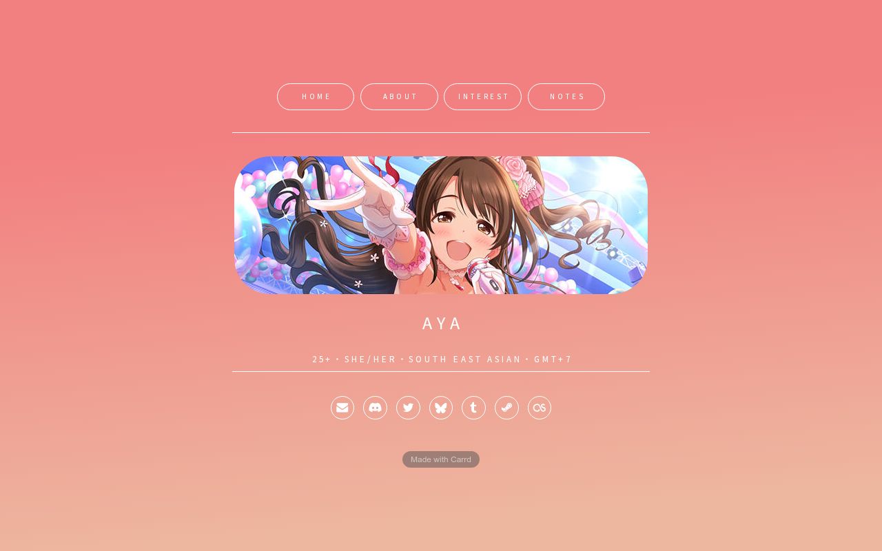 Carrd profile picture for @shiva
